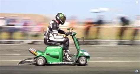 World's fastest mobility scooter hits record 107.6 mph