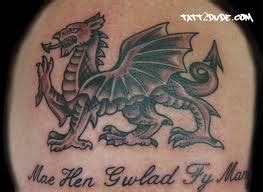 Welsh Flag Tattoos