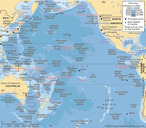 Pacific Ocean | Depth, Temperature, Animals, Location, Map, & Facts ...