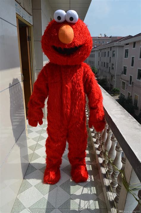 Factory direct selling high quality Long Fur Elmo Mascot Costume ...