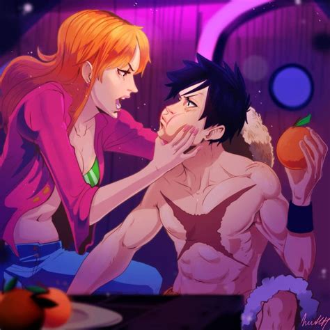 Luffy And Nami almost kiss by heivais on DeviantArt in 2021 | One piece ...