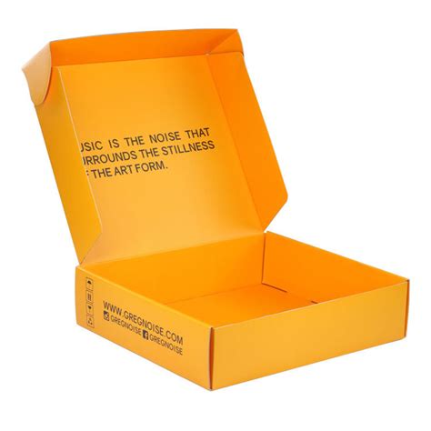 Orange Custom Printed Mailer Boxes / Corrugated Shipping Boxes With ...