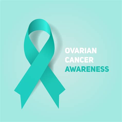 Premium Vector | Ovarian Cancer Awareness Ribbon