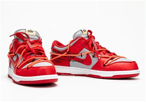 Off-White Nike Dunk Low University Red Release Info | SneakerNews.com