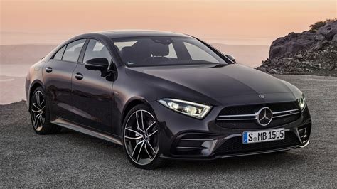 Bilder Mercedes-Benz AMG, CLS, 53 4MATIC, 2018 Sedan Svart 2560x1440