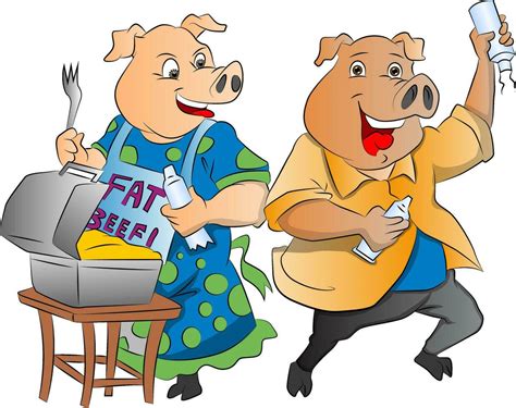 Two Pigs, illustration 34509611 Vector Art at Vecteezy