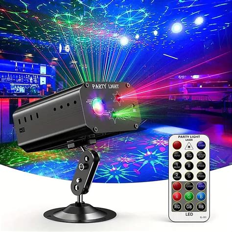 Party Lights Dj Disco Lights Strobe Stage Light Sound Activated ...