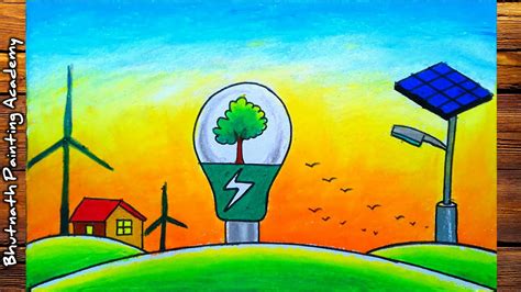 save electricity drawing - YouTube