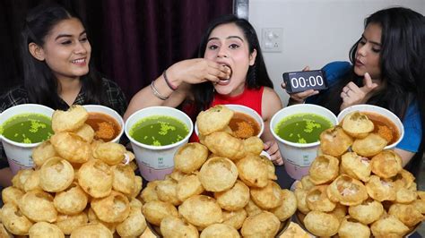 Golgappa Challenge Finished in Seconds | 1 Minute Pani Puri Eating ...