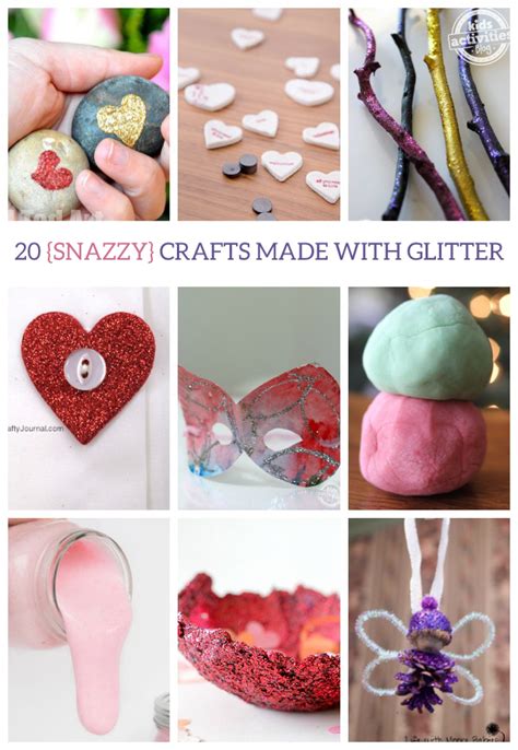 20 {Snazzy} Crafts Made with Glitter