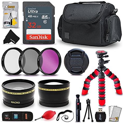 Professional 58mm Accessories Kit Bundle for CANON Rebel T7i T7 T6i T6 ...