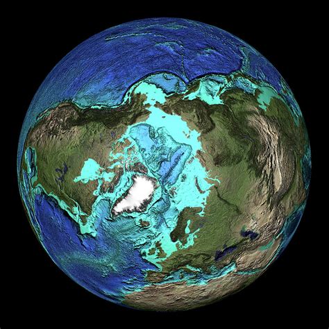 Earth's Topography #1 Photograph by Noaa/science Photo Library - Fine ...