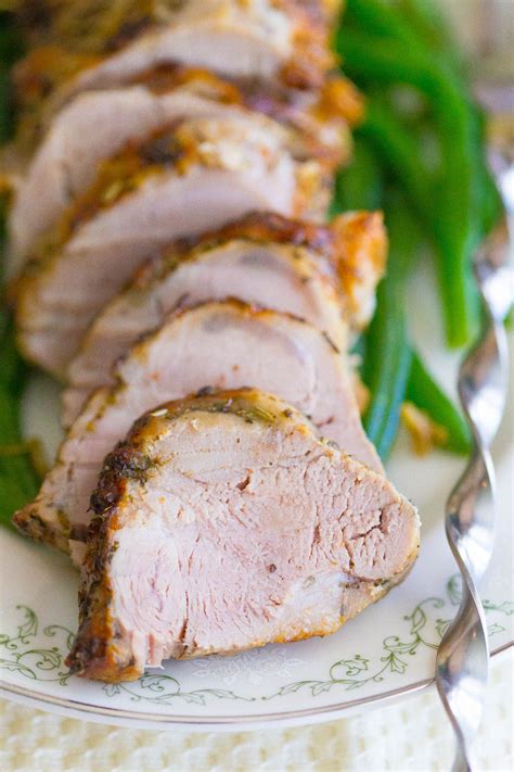 Garlic Herb Oven Roasted Pork Loin | Oven roasted pork loin, Pork loin ...