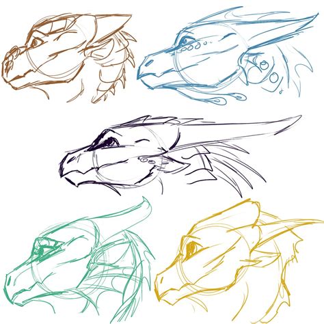 Pin by potato wolves on sketches | Dragon sketch, Animal drawings ...