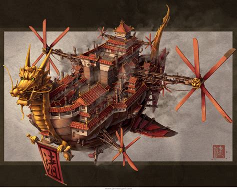 James Ng Art: Imperial Airship