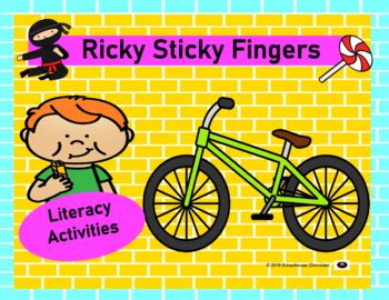 Book Companion Ricky Sticky Fingers - Literacy Activities Back To School