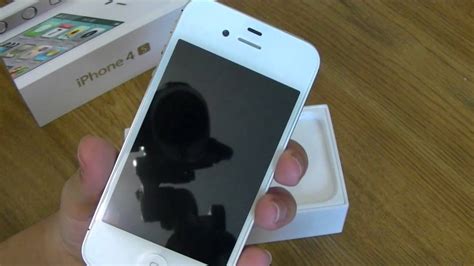 iPhone 4S Unboxing 16GB White - YouTube