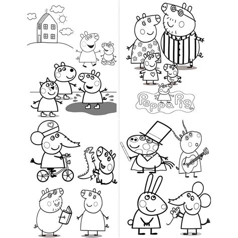 Peppa Pig And Friends Coloring Page Printable | Images and Photos finder