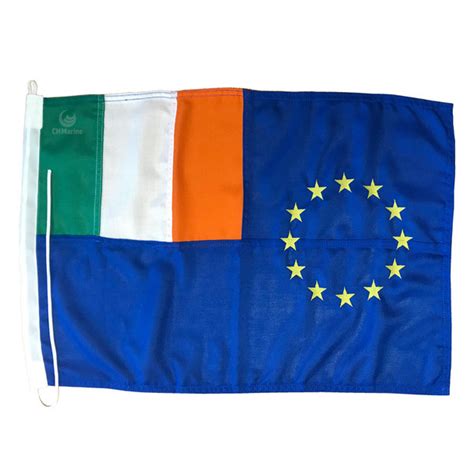 Ireland EU Ensign Combined Irish EU Flag