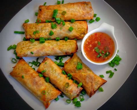 Veg Spring Rolls Recipe | Vegetable Spring Rolls | VegeCravings ...