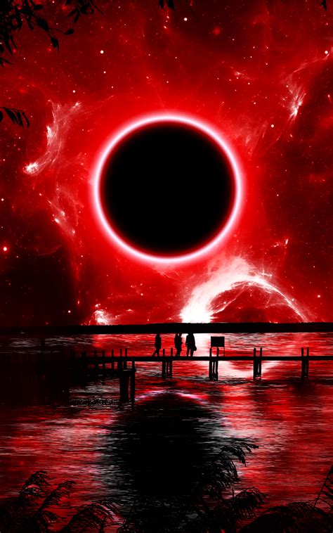 1200x1920 Resolution Red Eclipse Digital Art 1200x1920 Resolution ...