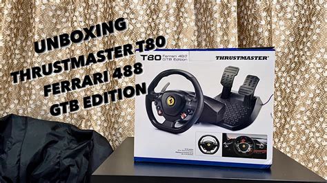 Thrustmaster T80 Ferrari 488 GTB Edition | Unboxing | Steering Wheel ...