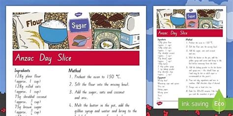 Easy Anzac Day Baking Recipes - Twinkl