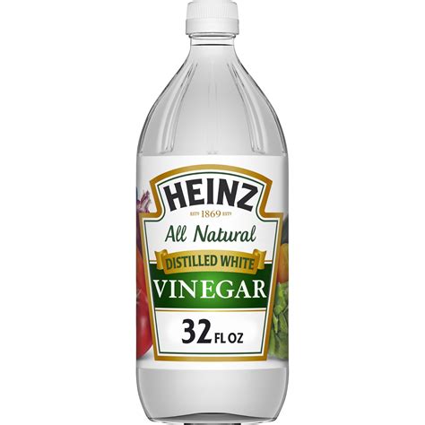 Heinz All Natural Distilled White Vinegar with 5% Acidity, 32 fl oz ...