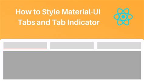 How To Style MUI Tabs and Tab Indicator - YouTube