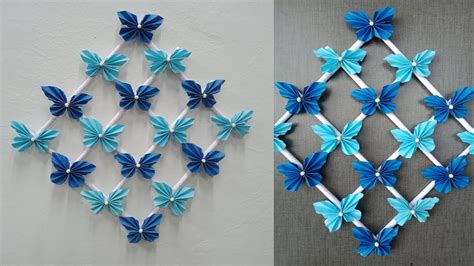 Paper Butterfly Wall Hanging - DIY Easy Hanging Paper Butterfly - W...