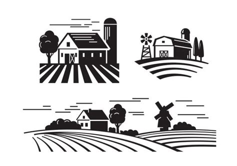 Aprender sobre 92+ imagem farm silhouette vector - br.thptnganamst.edu.vn