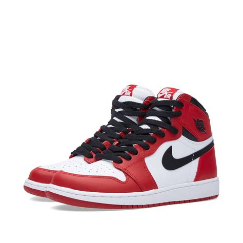 Nike Air Jordan 1 Retro High OG BG 'Varsity Red' White, Black & Varsity ...