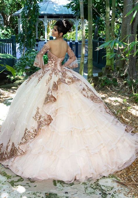 Rose Gold Quinceañera Dress by Morilee | Morilee Style 89255 ...