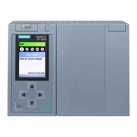 SIEMENS S7-1500 MANUAL Pdf Download | ManualsLib