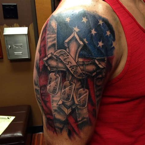 85+ Best Patriotic American Flag Tattoos — I Love USA (2019)