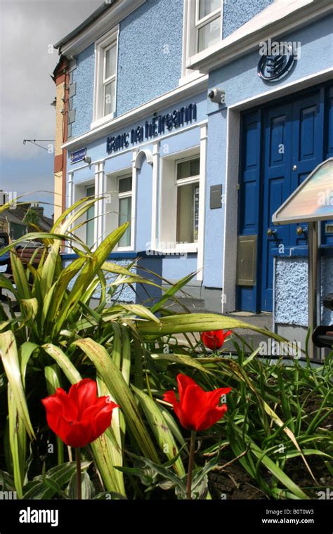 The Bank of Ireland in Belmullet town centre, County Mayo, Ireland ...