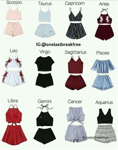 Star sign outfit | Zodiac clothes, Zodiac sign fashion, Zodiac sign outfits