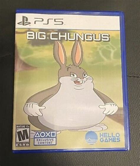 NEW HD COVER - Big Chungus PS5 Game Case ONLY - CUSTOM | eBay