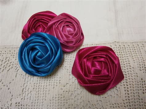 DIY ribbon rose tutorial,How to,fabric flowers,easy