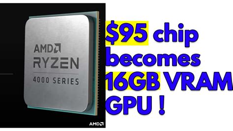 AMD 4600G 5600G 5700G - Step by step guide to turn a $95 AMD APU into a ...