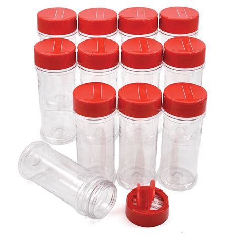 Plastic Jars With Lids 12 Pack Clear Plastic Jars 5.5 Oz Plastic Jars ...