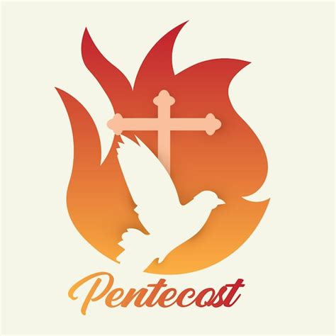 Premium Vector | Pentecost Sunday catholic christian holiday Holy ...