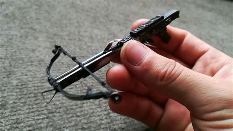 mini crossbow - homemade craft - YouTube