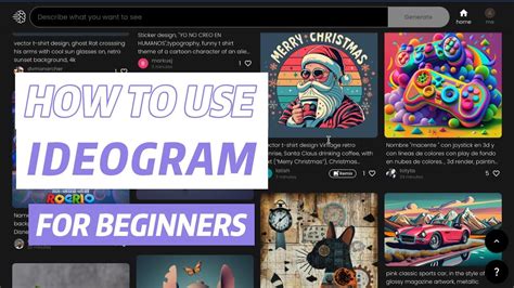 How to use Ideogram Ai: for Beginners - YouTube