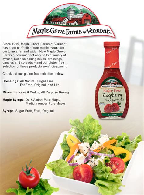 Maple Grove Farms - Salad Dressings in USA | Gluten-Free Resource Directory