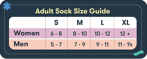 Size Chart For Men's Socks