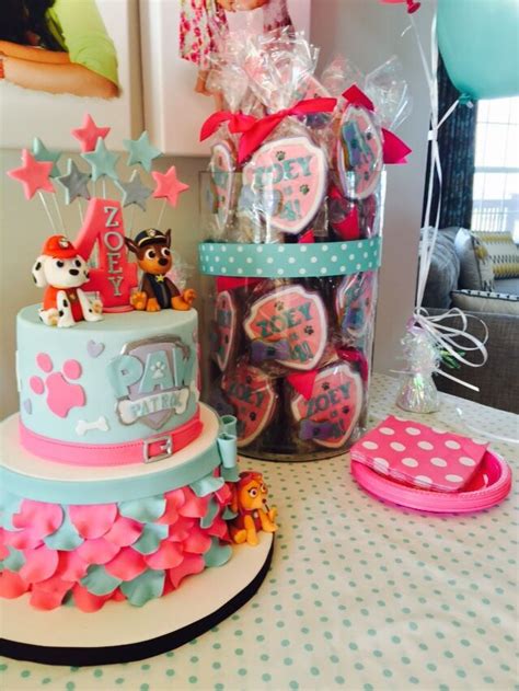 PAW Patrol birthday party ideas for your little girl. Love the pink and ...