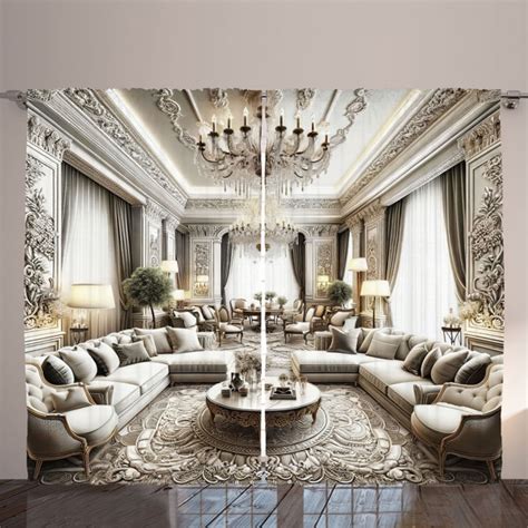 Latitude Run® Curtains 2 Panel Set, Majestic Room in Muted Tone ...