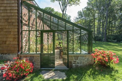 A bespoke lean-to glasshouse by Hartley Botanic. #Greenhouse # ...