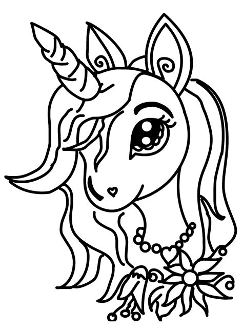 Printable unicorn coloring pages - tewsindi